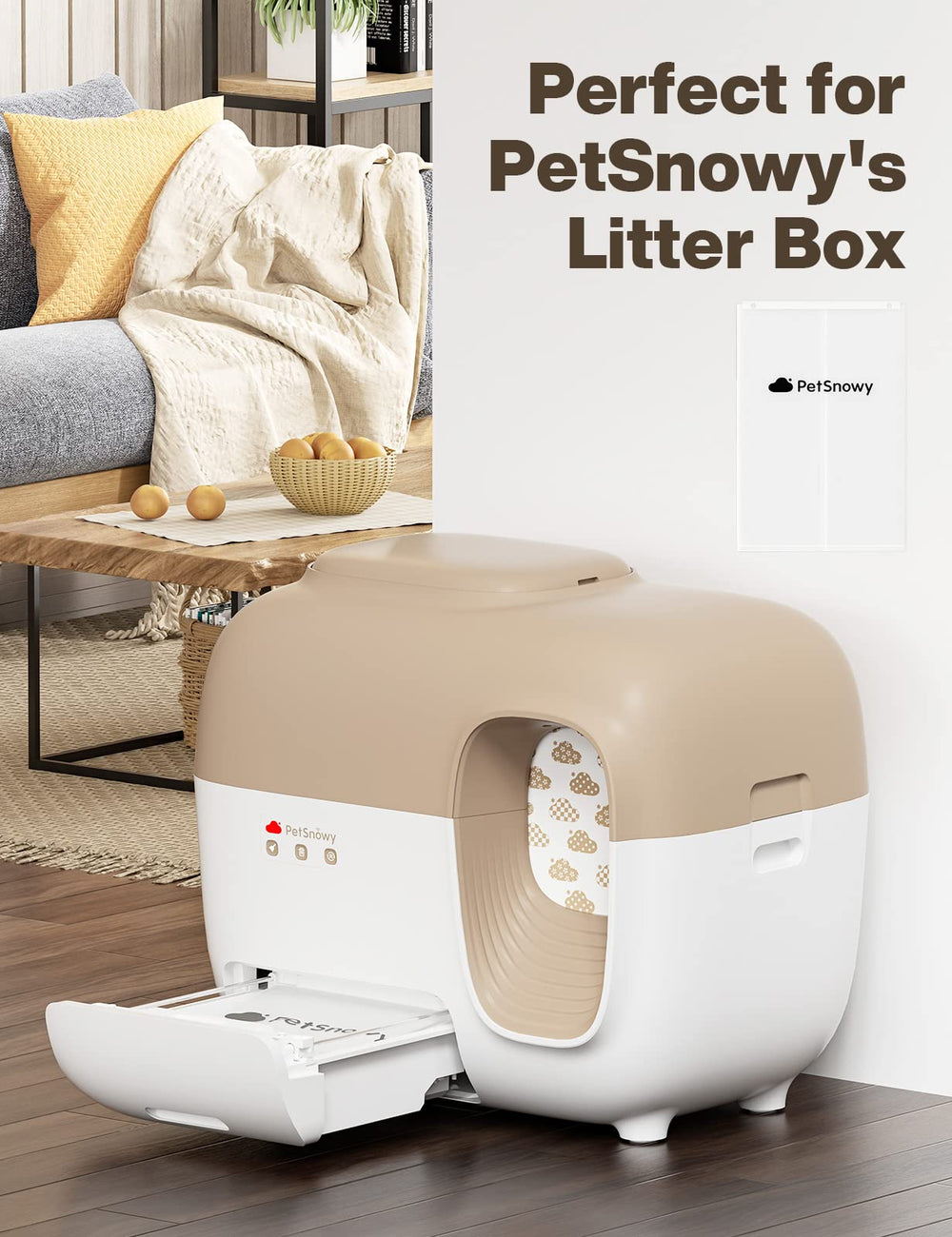 PetSnowy opción higiénica con duración de 14 días por bolsa