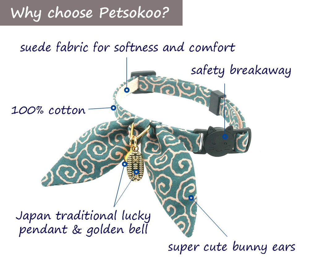 PetSoKoo collar con charm japon開三運 para buena suerte y estilo