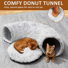 PETSTA túnel-gato-doble-salida-interaccion: fomenta juego y exploración del felino.