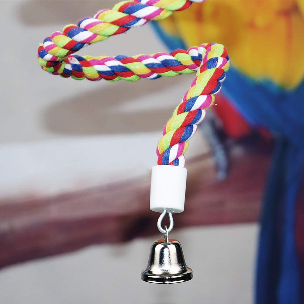 Petsvv Cordón elástico para cacatúa pequeña, textura suave de la cuerda.