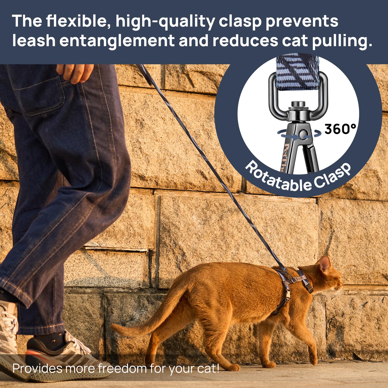 Anneaux en acier inoxydable PetThem pour connexion fiable et durable.