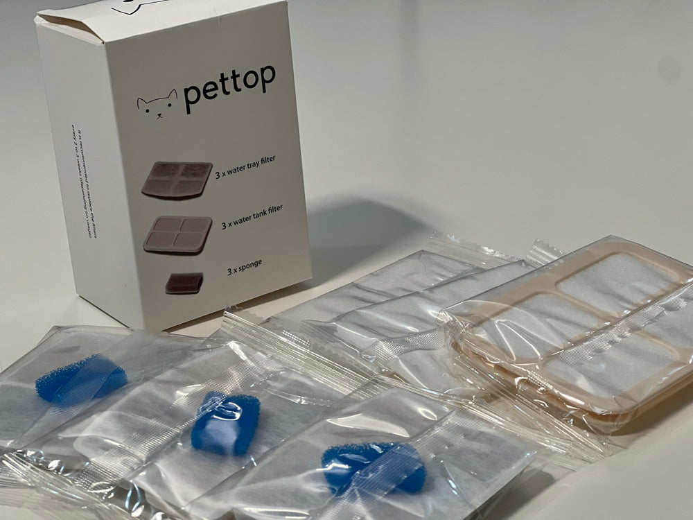 PetTop esponja filtrante, mantiene agua limpia y agradable para beber.