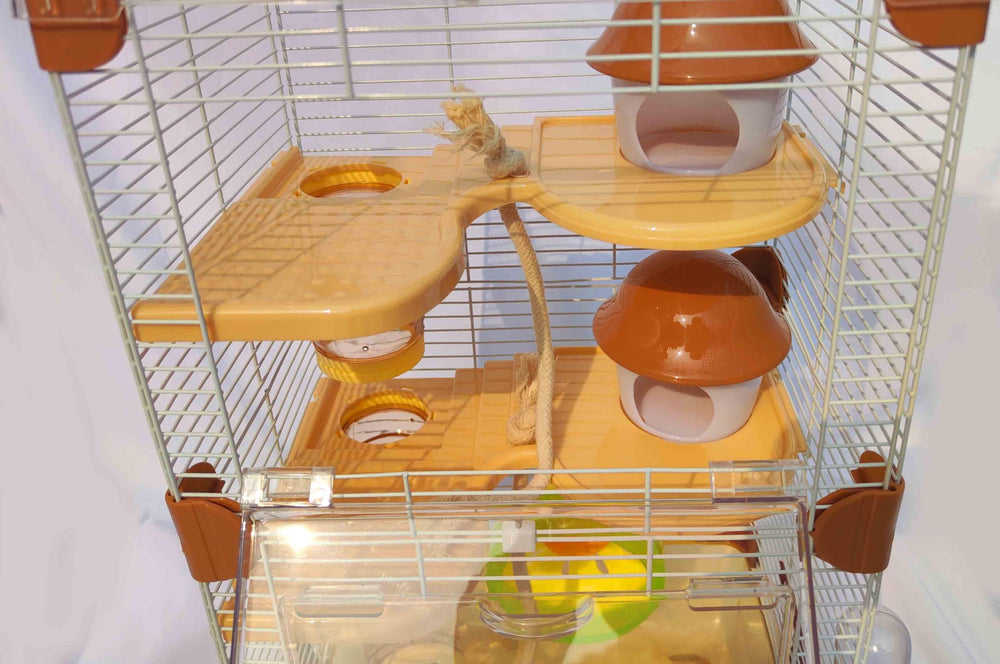 PETZHUBO casita hongo para hamster, refugio adorable y seguro.