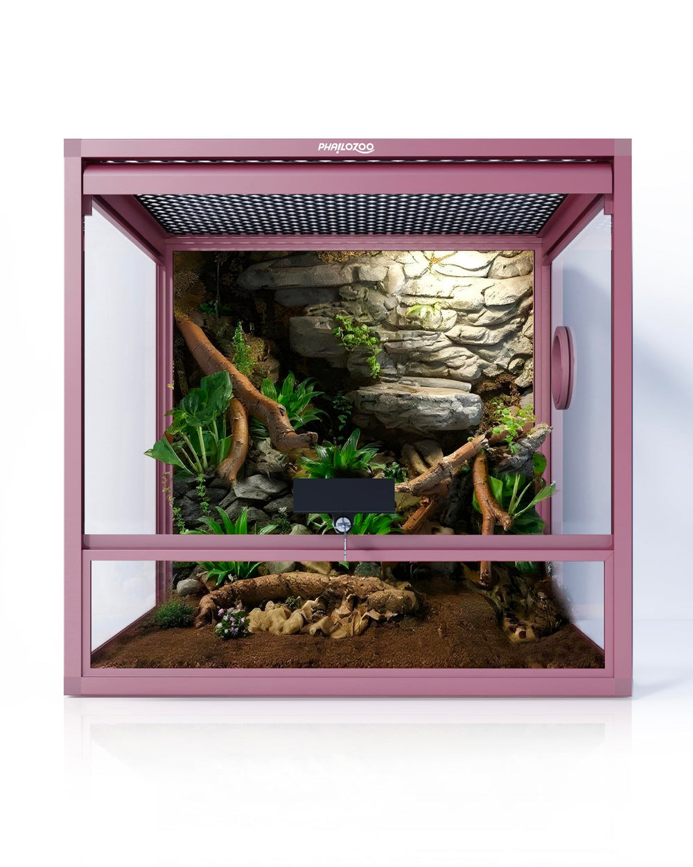 Phailozoo MagicCube frontal con puerta abatible para acceso fácil