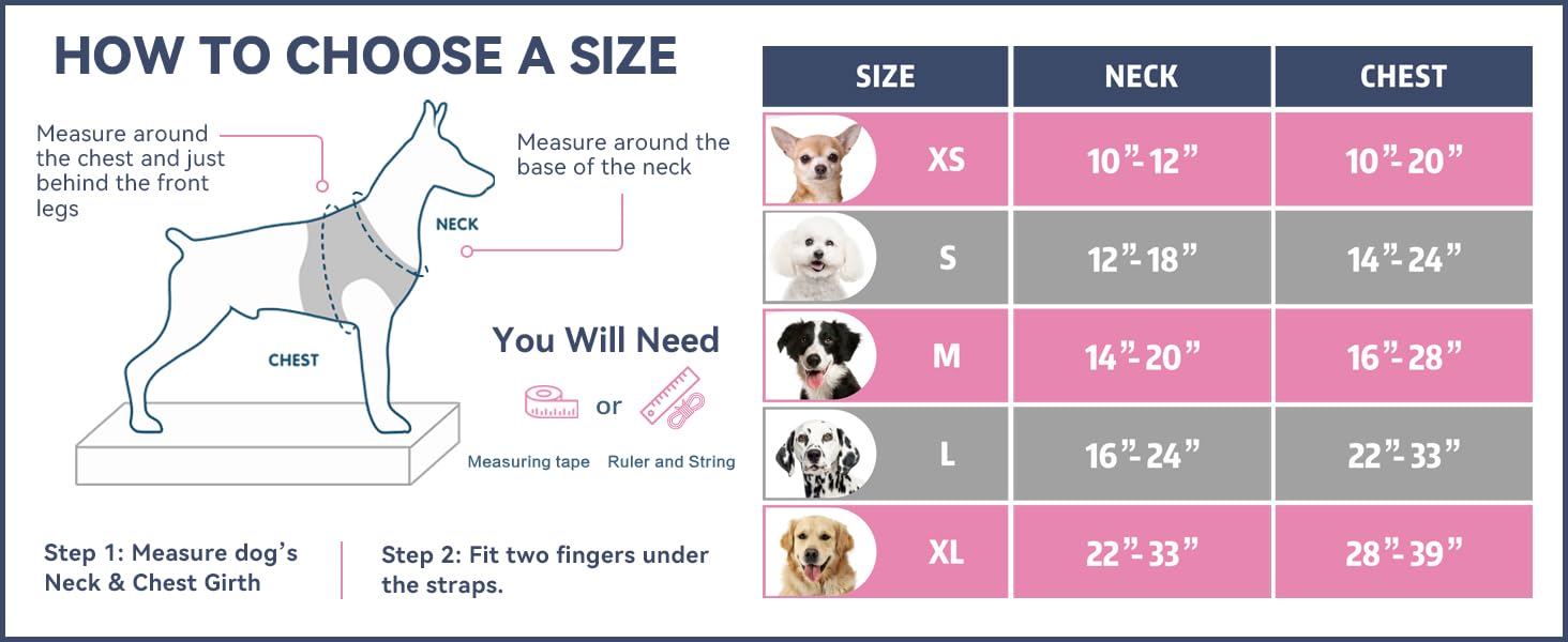 PHOEPET arnés con ajuste ergonómico para mayor confort.