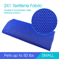 PHYEX cama elevada fácil de limpiar gracias a la malla lavable.
