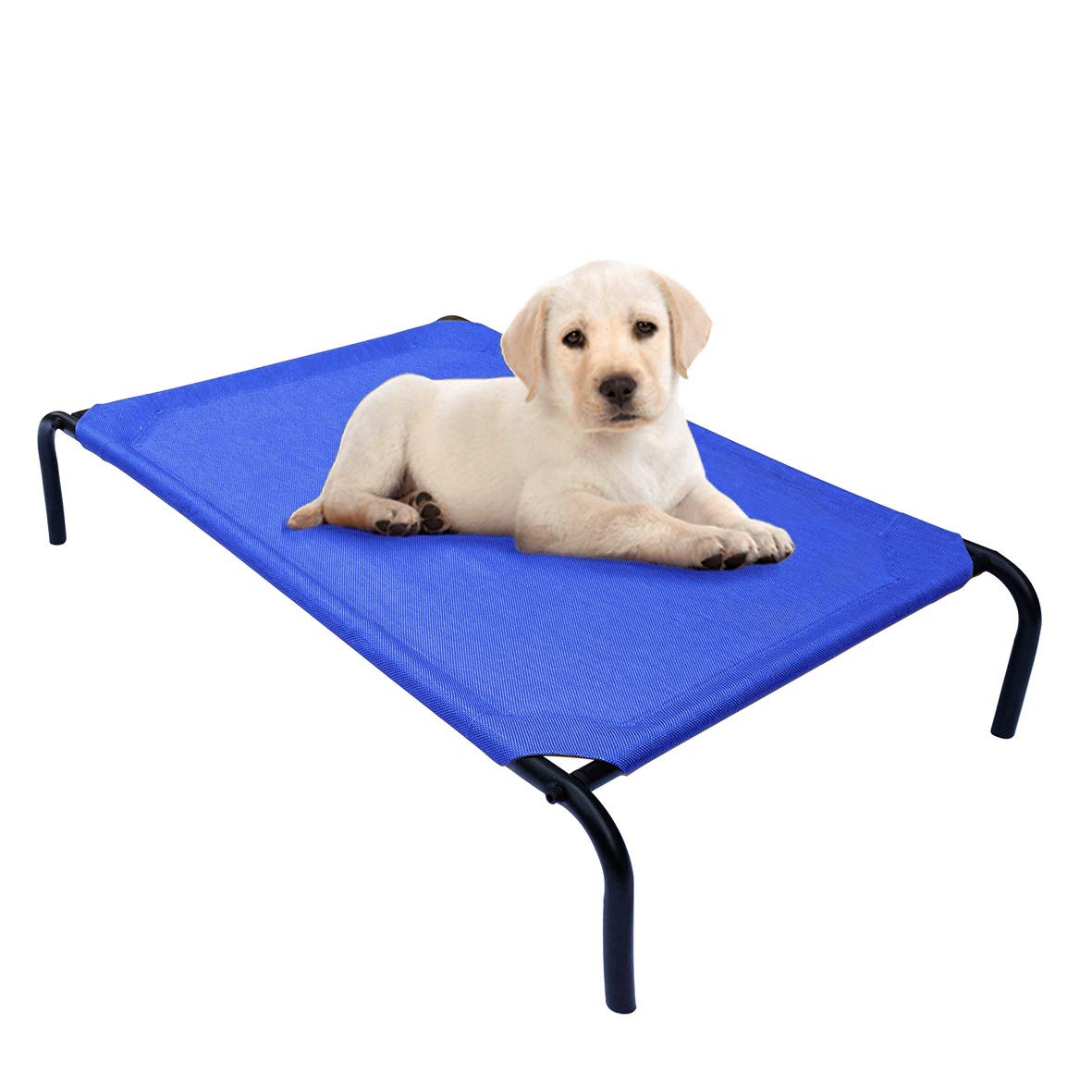 PHYEX cama elevada para mascotas: malla transpirable que mantiene al animal fresco durante el descanso.