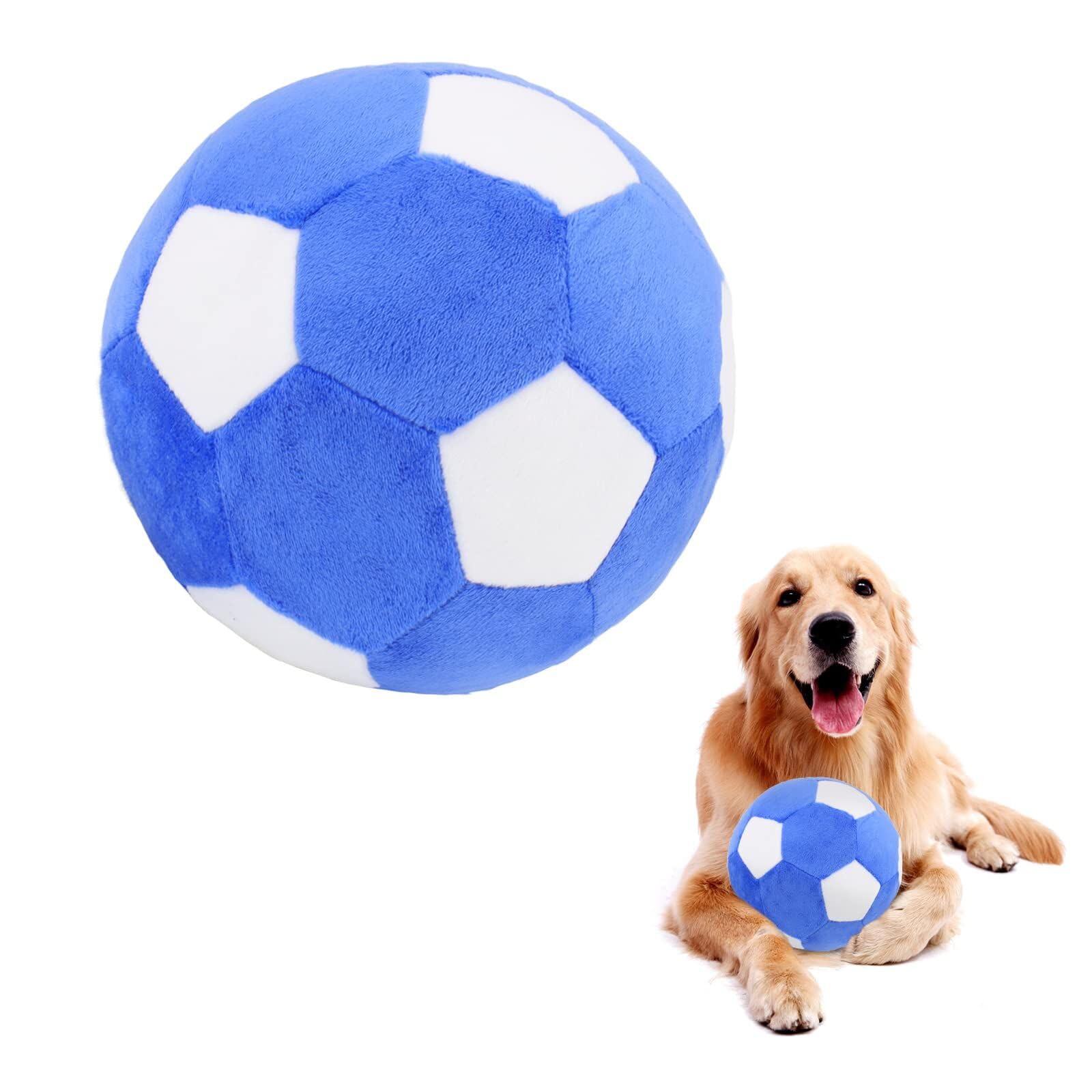 PIANG GOUER balón peluche para perros, fútbol interactivo para juego en interiores