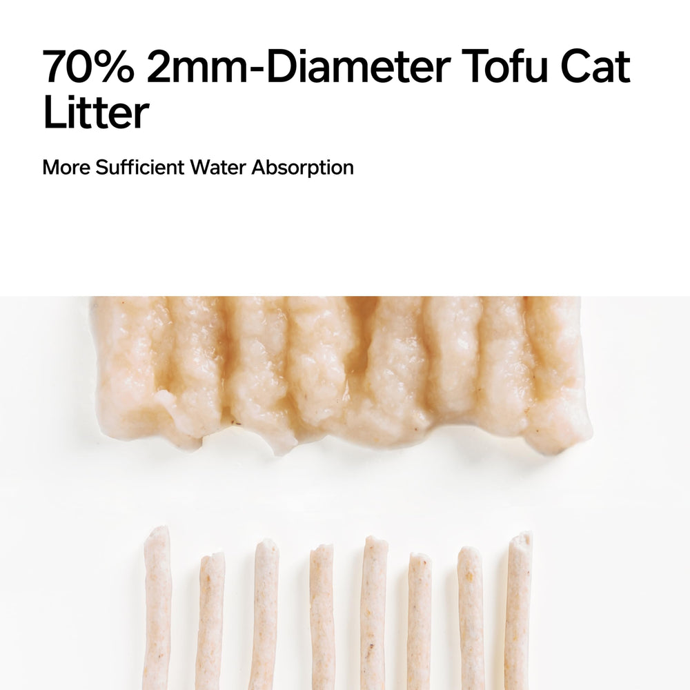 pidan arena para gatos tofu aglomeración densa que fija residuos de forma estable.