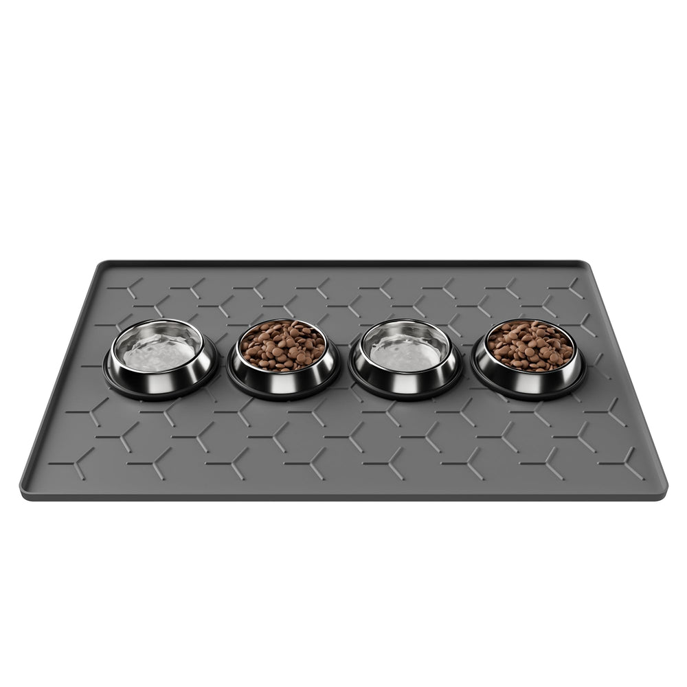 Pieviev alfombrilla de silicona para comida, soporte estable para perros y gatos