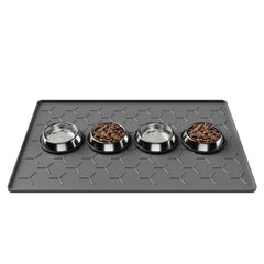Pieviev alfombrilla de silicona para comida, soporte estable para perros y gatos