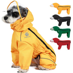 PINA chubasquero para perro con cobertura-total, ideal para paseos en días de lluvia.