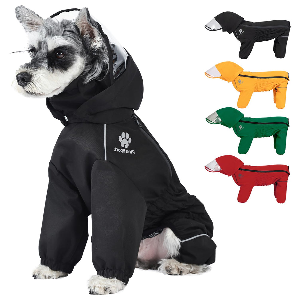 PINA impermeable: chaqueta para perros que mantiene seco durante paseos bajo lluvia.