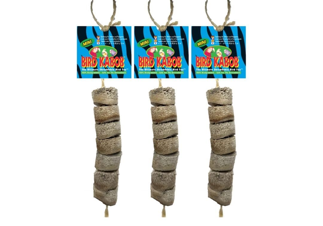 Pincho mini para aves de BIRD KABOB, juego de tres, estimula el pico