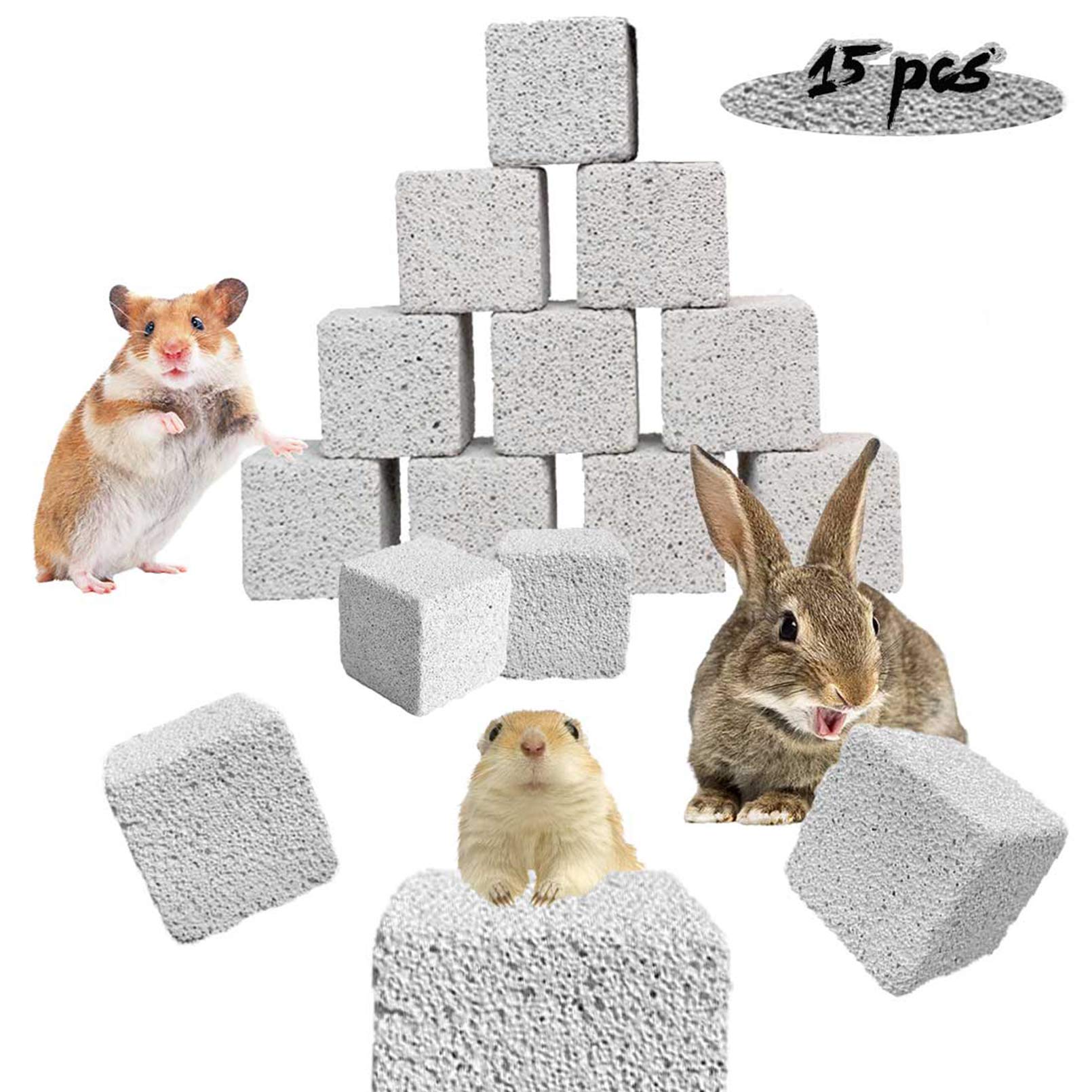 PINVNBY bloques lava para conejos: promueven desgaste dental natural y juego seguro