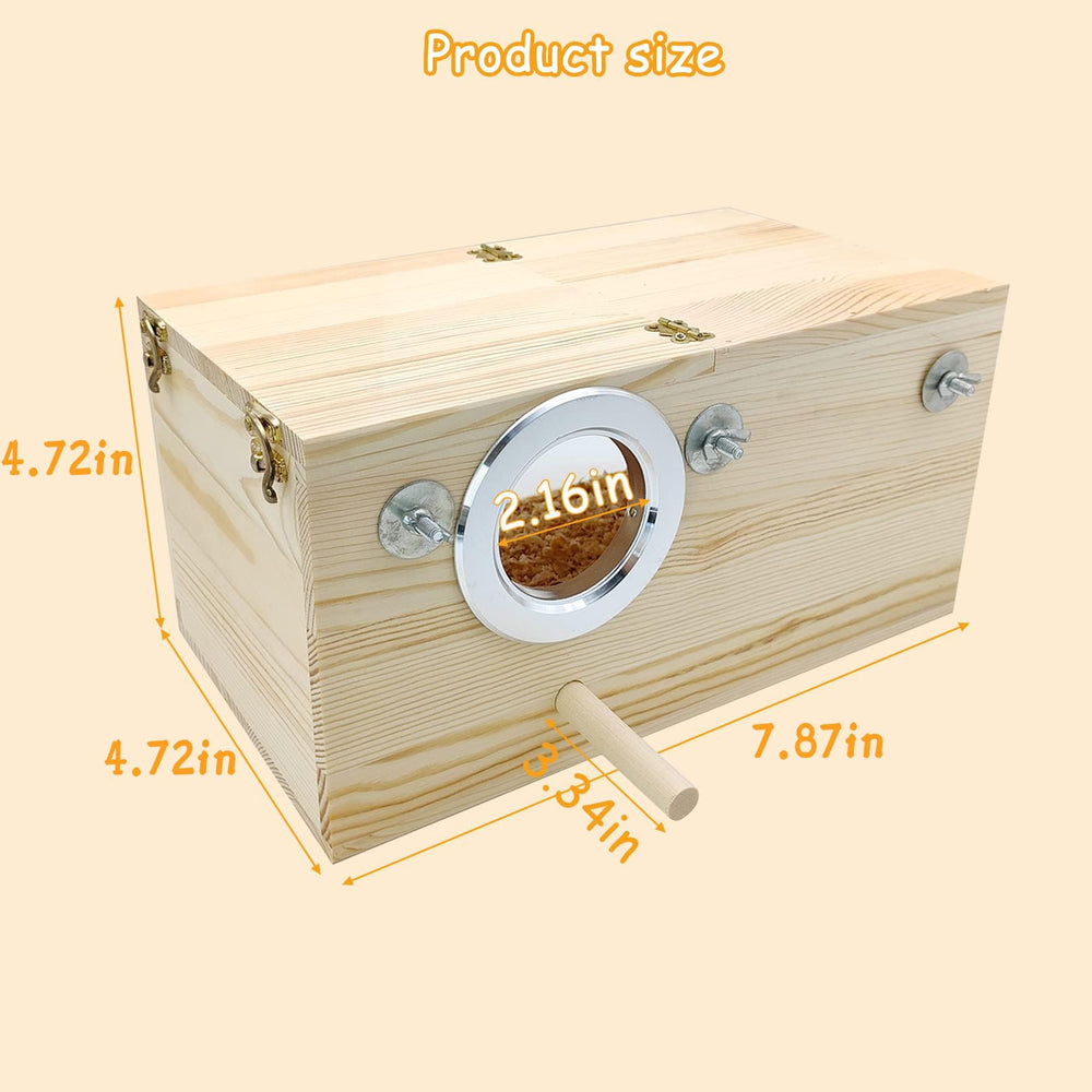 PINVNBY nido acrílico transparente para observar al ave sin molestias.