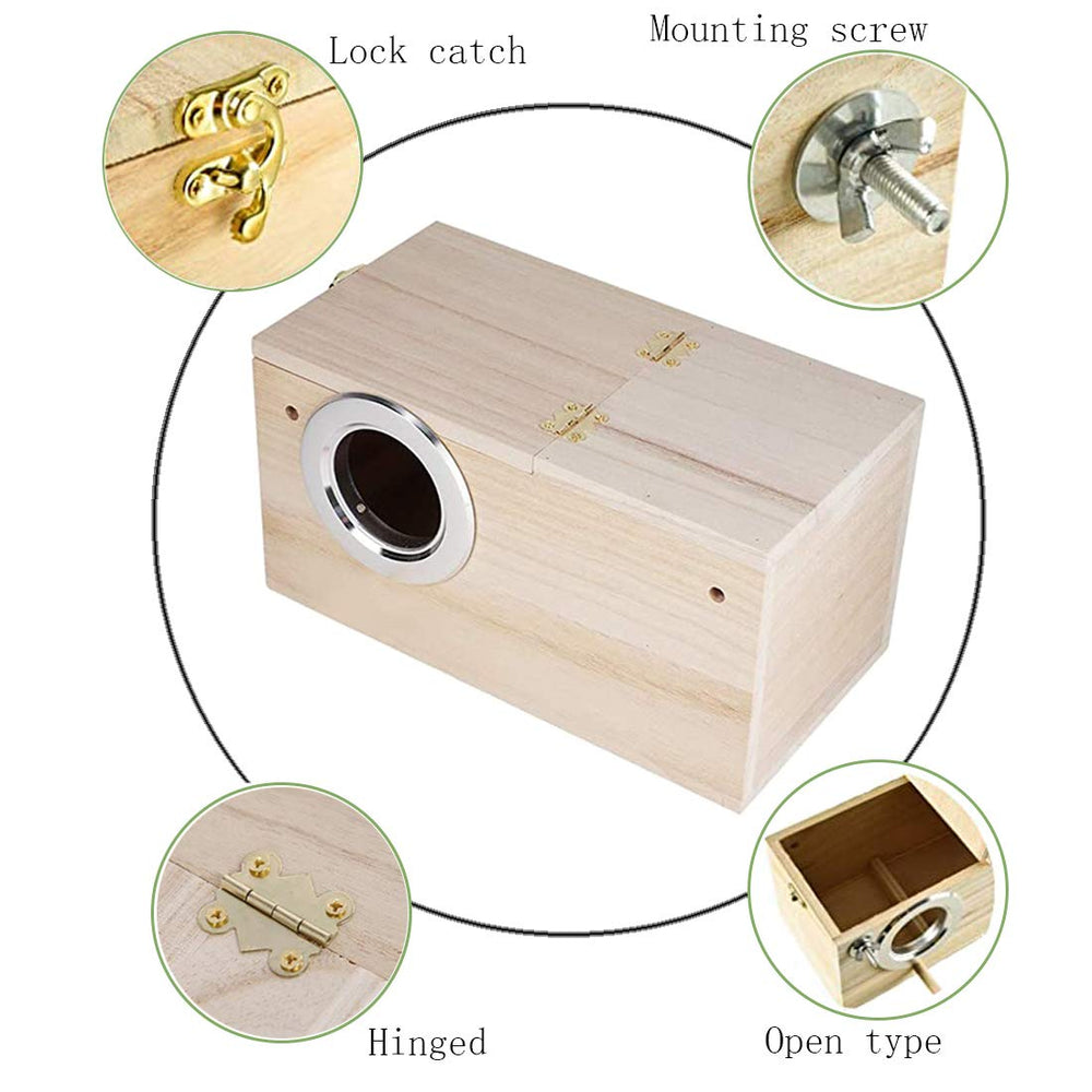 PINVNBY nido para aves medianas con entrada pequeña y protección.