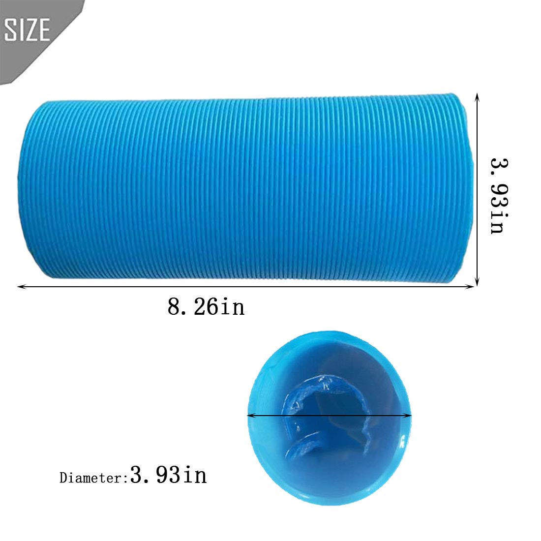 PINVNBY túneles plegables para hámster azules, diseño liviano para jaula