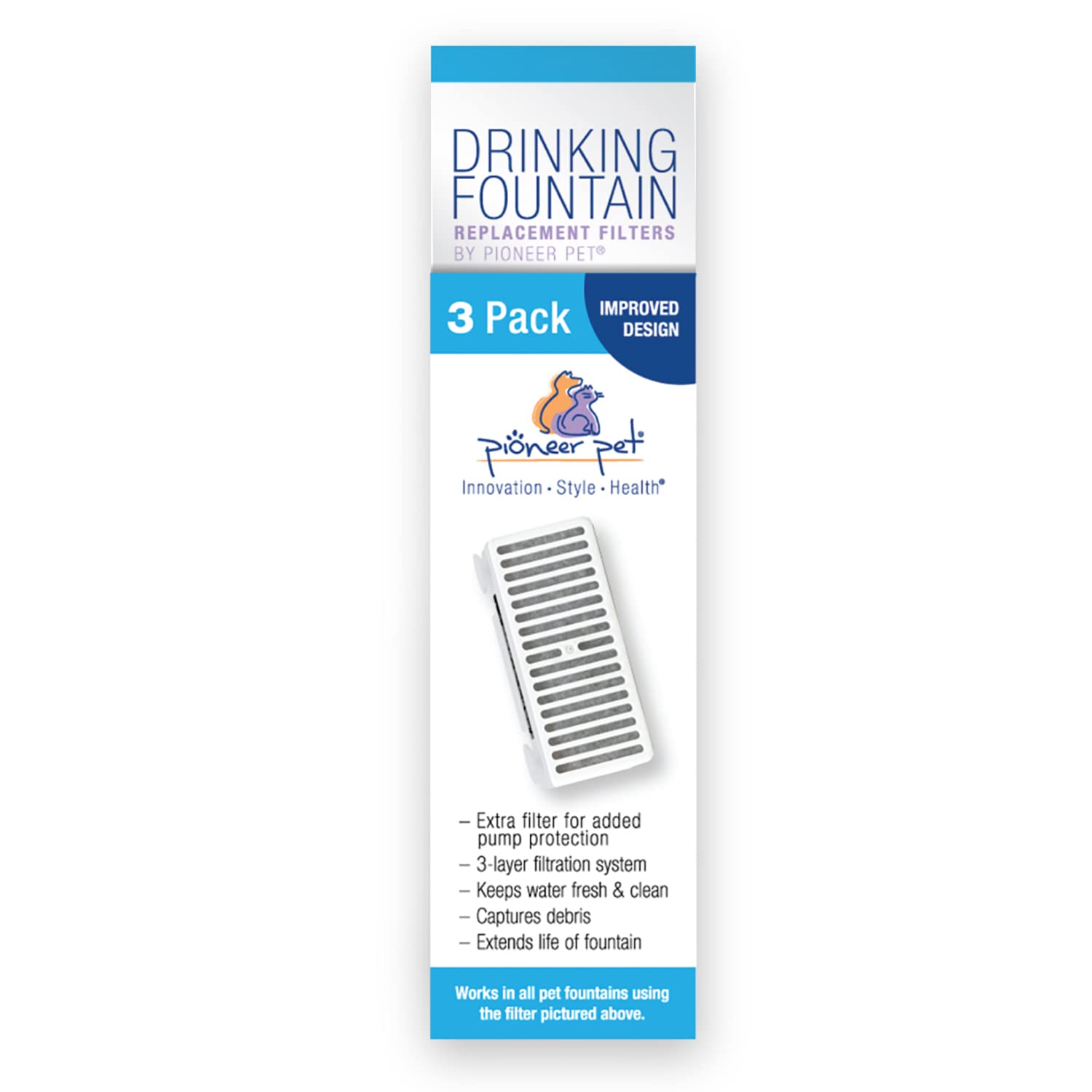 Filtro Pioneer Pet para fuentes en marcha, compatibles con minivortice y Swan