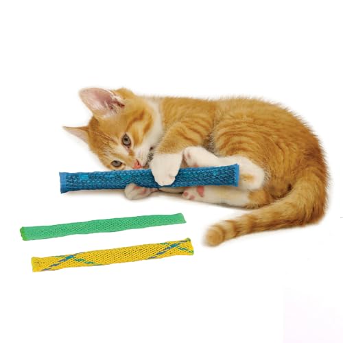 Pioneer Pet Nip Nibblers, juguete para gatos de interior con hierba gatera, entretenimiento diario