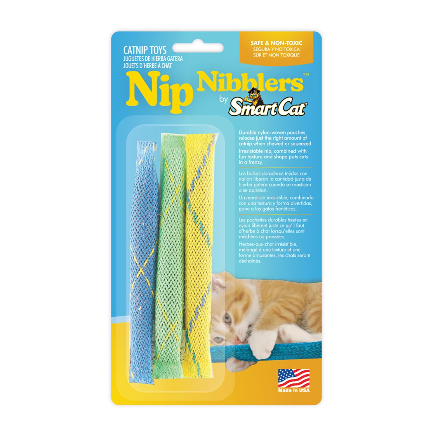 Pioneer Pet Nip Nibblers, juguete con hierba gatera para gatos, estimula juego diario
