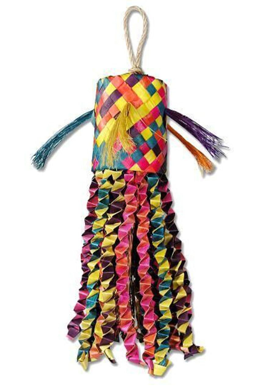 Planet Pleasures Pulpo Piñata, juguete para aves, estimula el juego y mantiene activas.