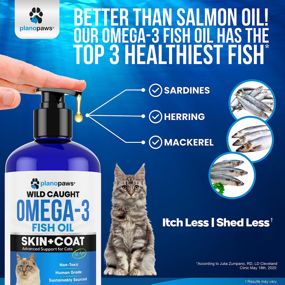Planopaws Omega-3 pelaje brillante gatos: brillo notable.
