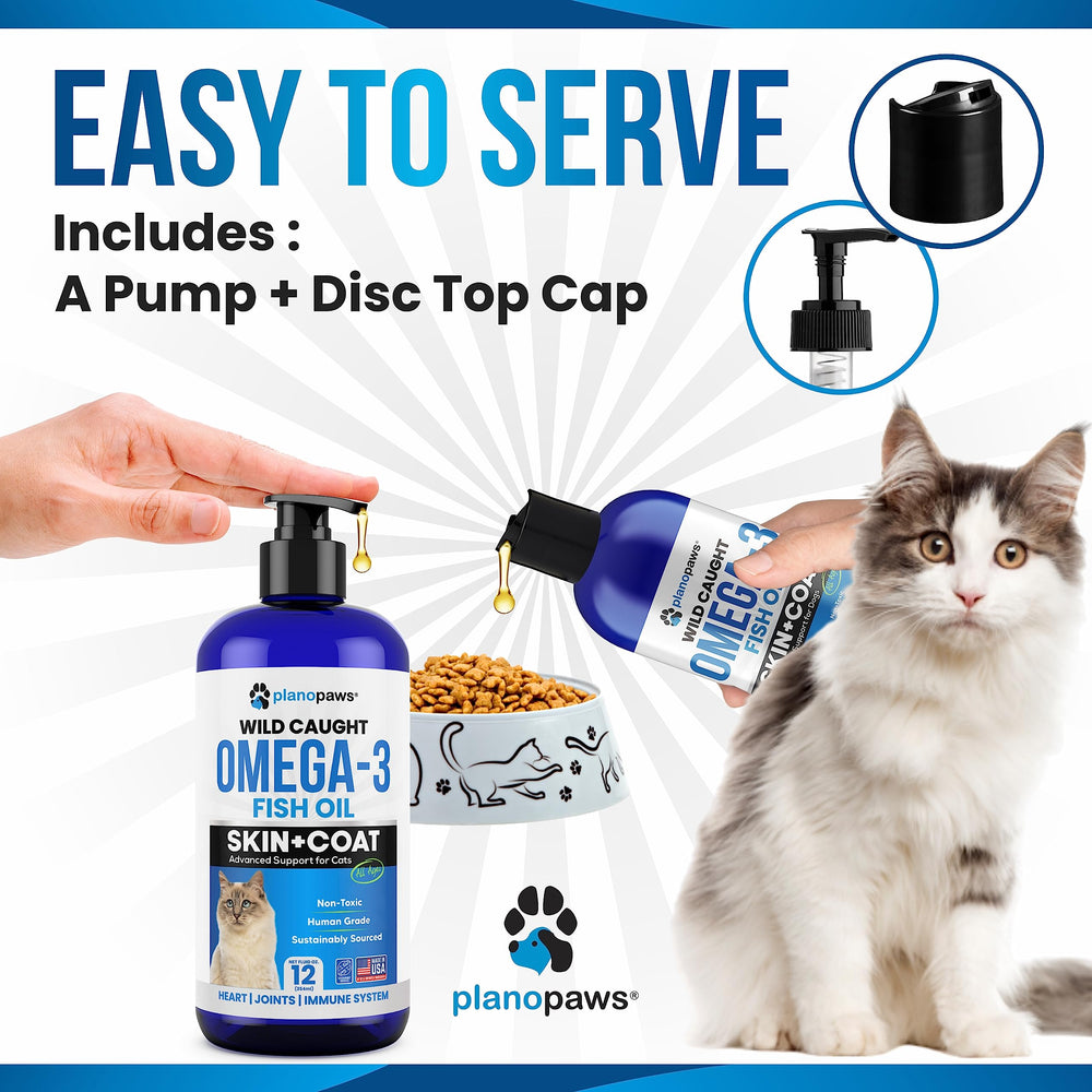 Planopaws Omega 3 para gatos, fuente de DHA y EPA para gatos
