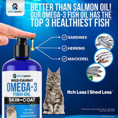 Planopaws Omega 3 para gatos, DHA y EPA para bienestar de la piel