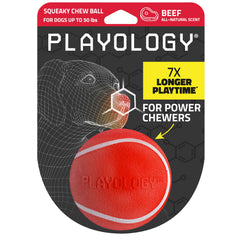 Playology bola mordida con sonido, entretenimiento prolongado para perros medianos
