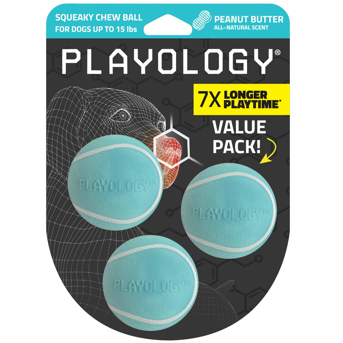 Bola parlante masticable de Playology para perros pequeños, ideal para paseos y juegos