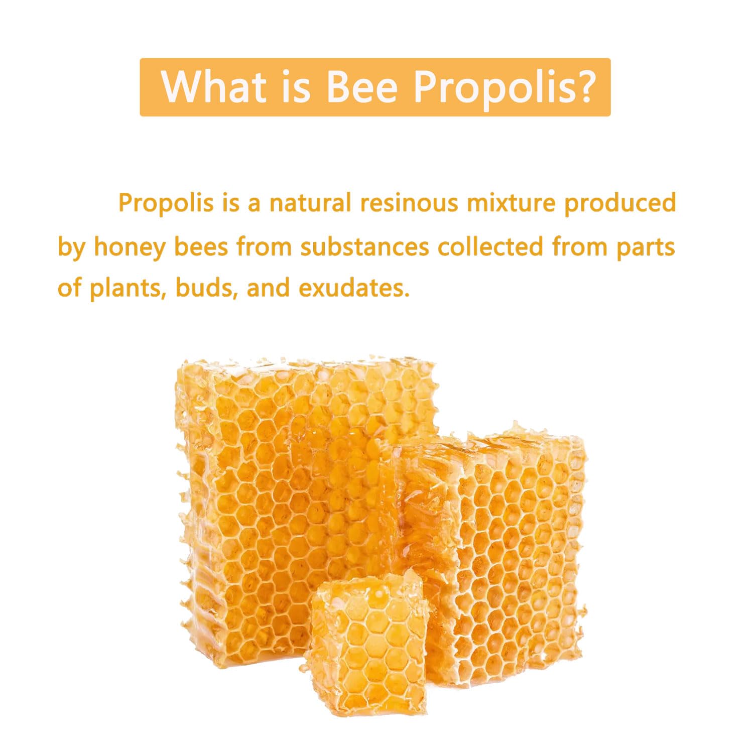 Pleasantly Warm Bee Propolis mezcla en agua o comida para uso diario.