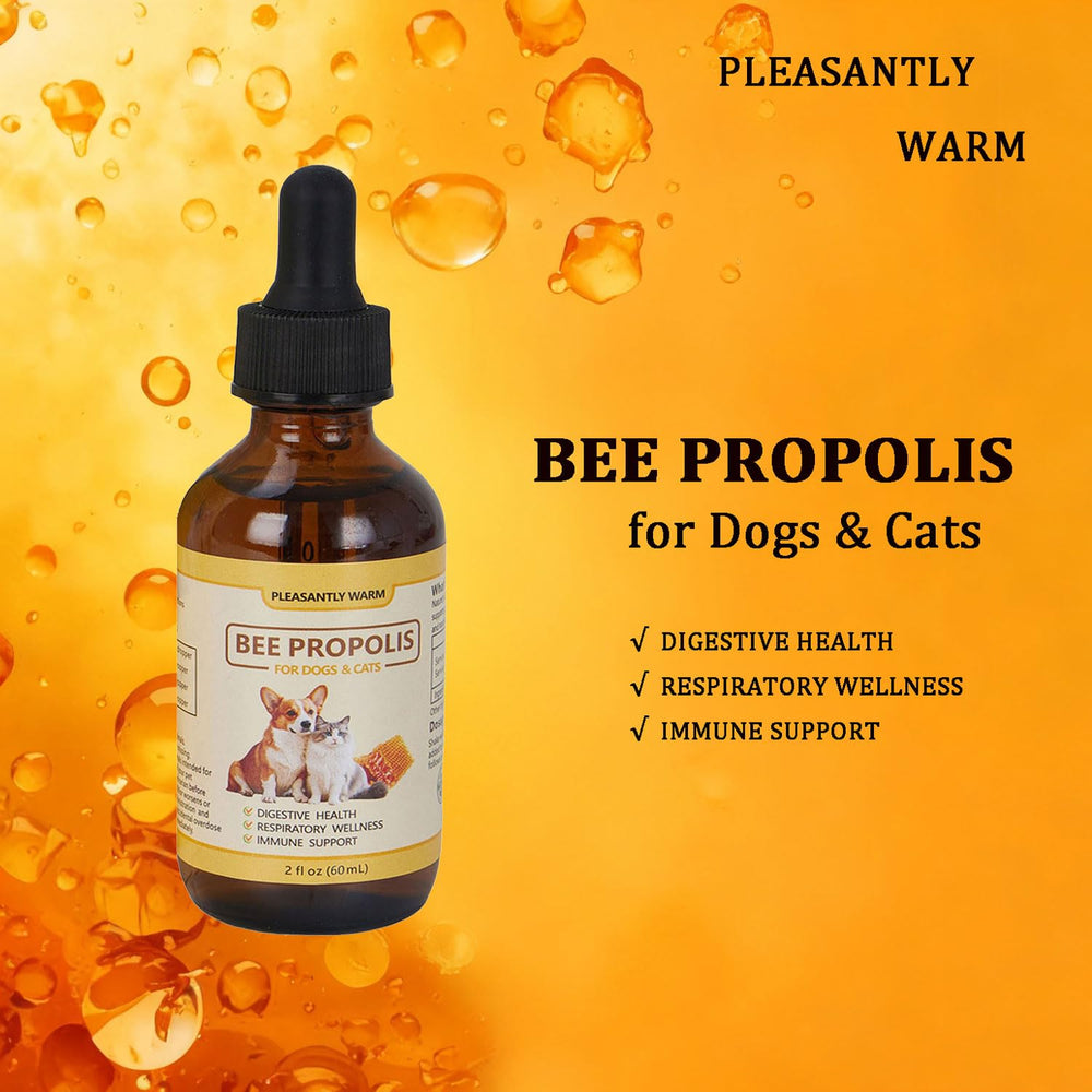 Aplicación en gotas de Pleasantly Warm Propolis, dosis simple y rápida.