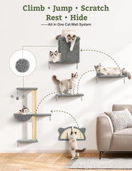 PLEKER sofá-gato pared para reposo cómodo y elevado