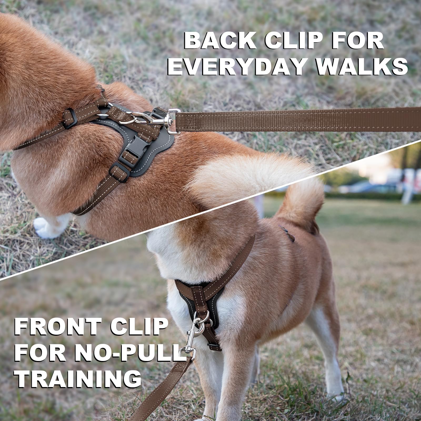 Arnés Plutus Pet con clip trasero para paseos diarios