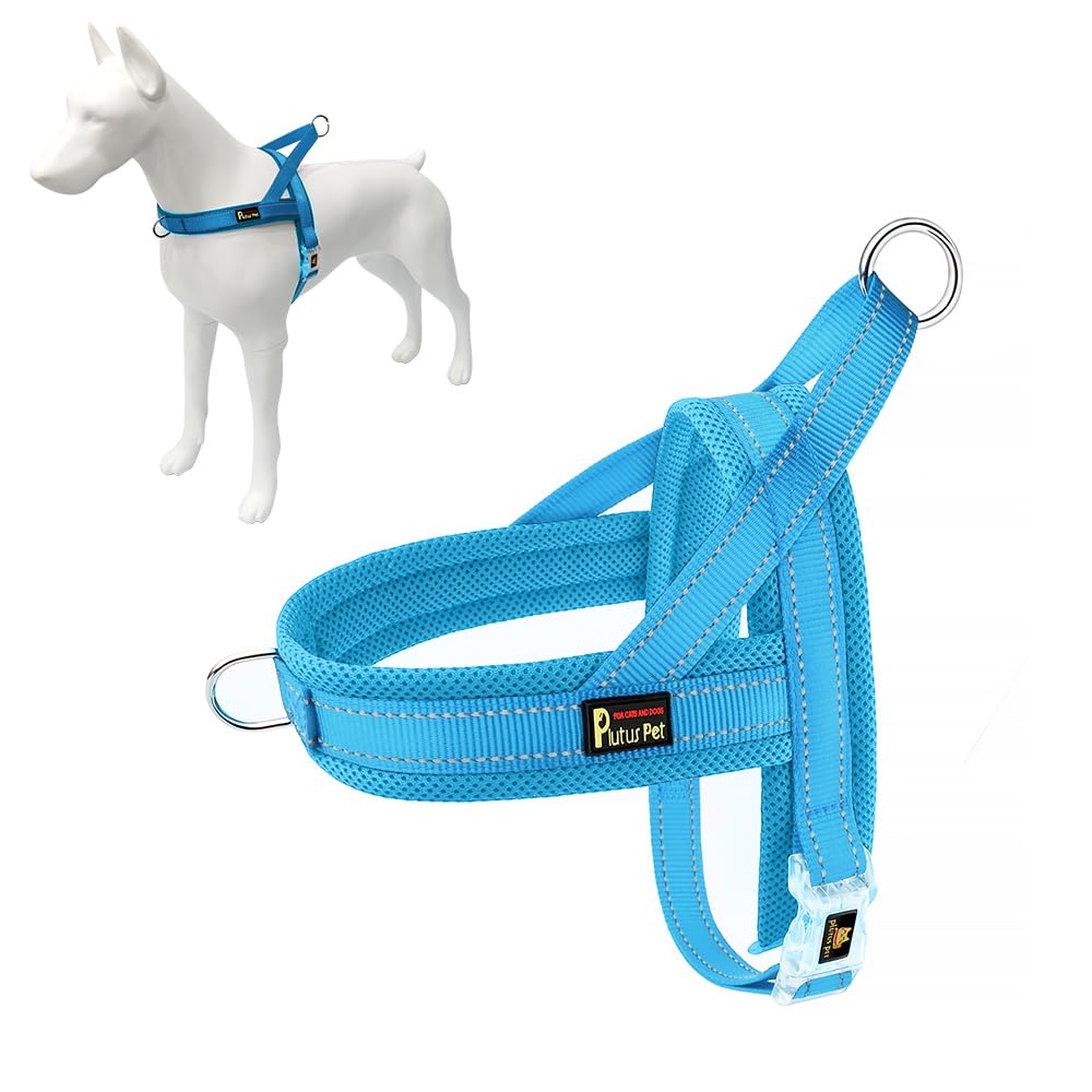 Arnés PLUTUS PET sin tirones con malla aireada para mayor comodidad durante el paseo