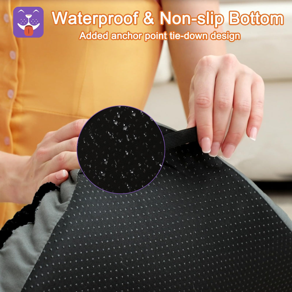 POCBLUE cama para perro mediana lavable a máquina, limpieza rápida y sencilla.