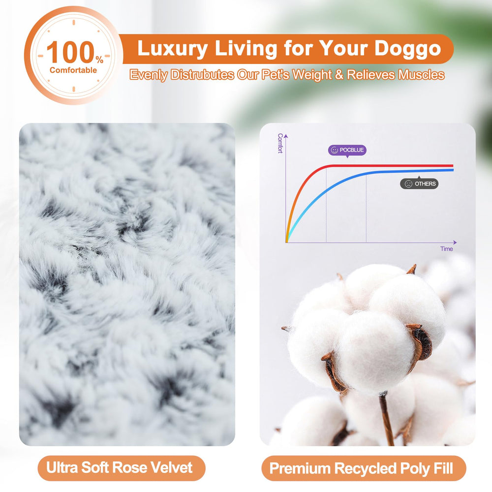 POCBLUE Cama para Perro XL, costuras de Oxford duraderas para mayor resistencia
