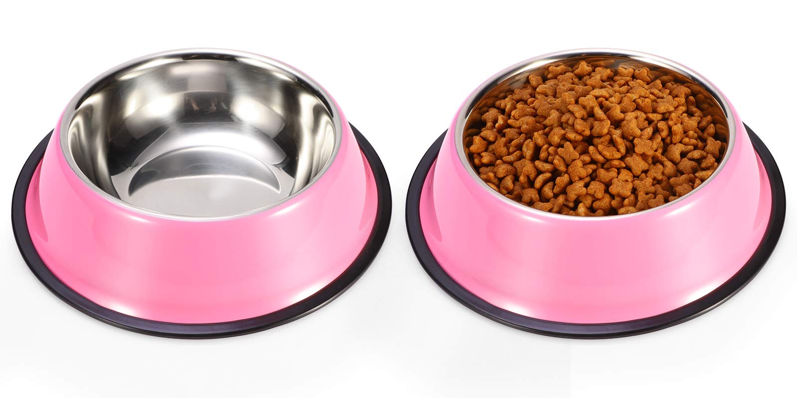 Podinor bol para perro acero inoxidable con base antideslizante para comer