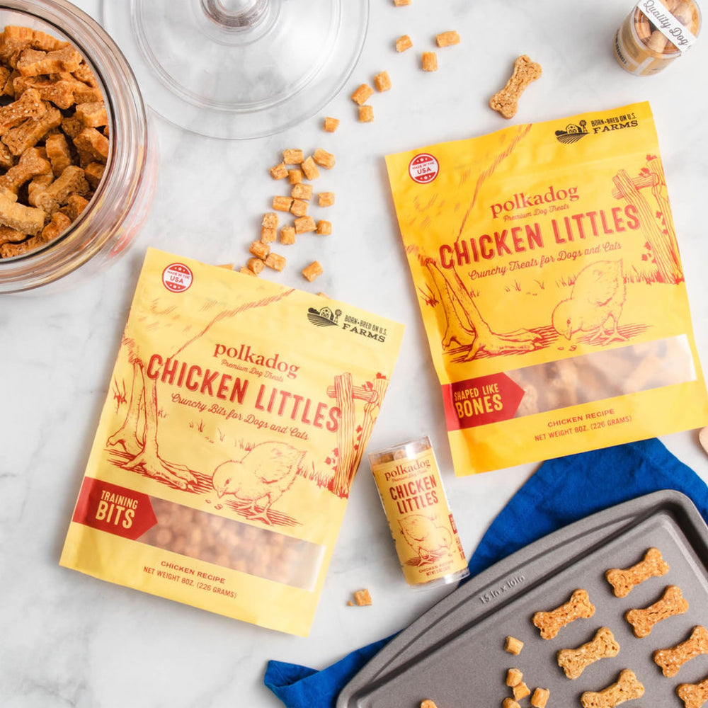 Polkadog Chicken Littles, tamaño bocado perfecto para perros de todas las etapas