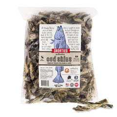 Polkadog Pieles de Bacalao para Perros, empaque de 2 lb, snack proteico.