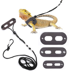 POLKASTORE arnes reptil dragon barbudo ajustable para paseos seguros.