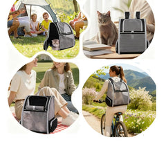 Pollason mochila perro pequeño ventilada, ideal para paseos y excursiones al aire libre.
