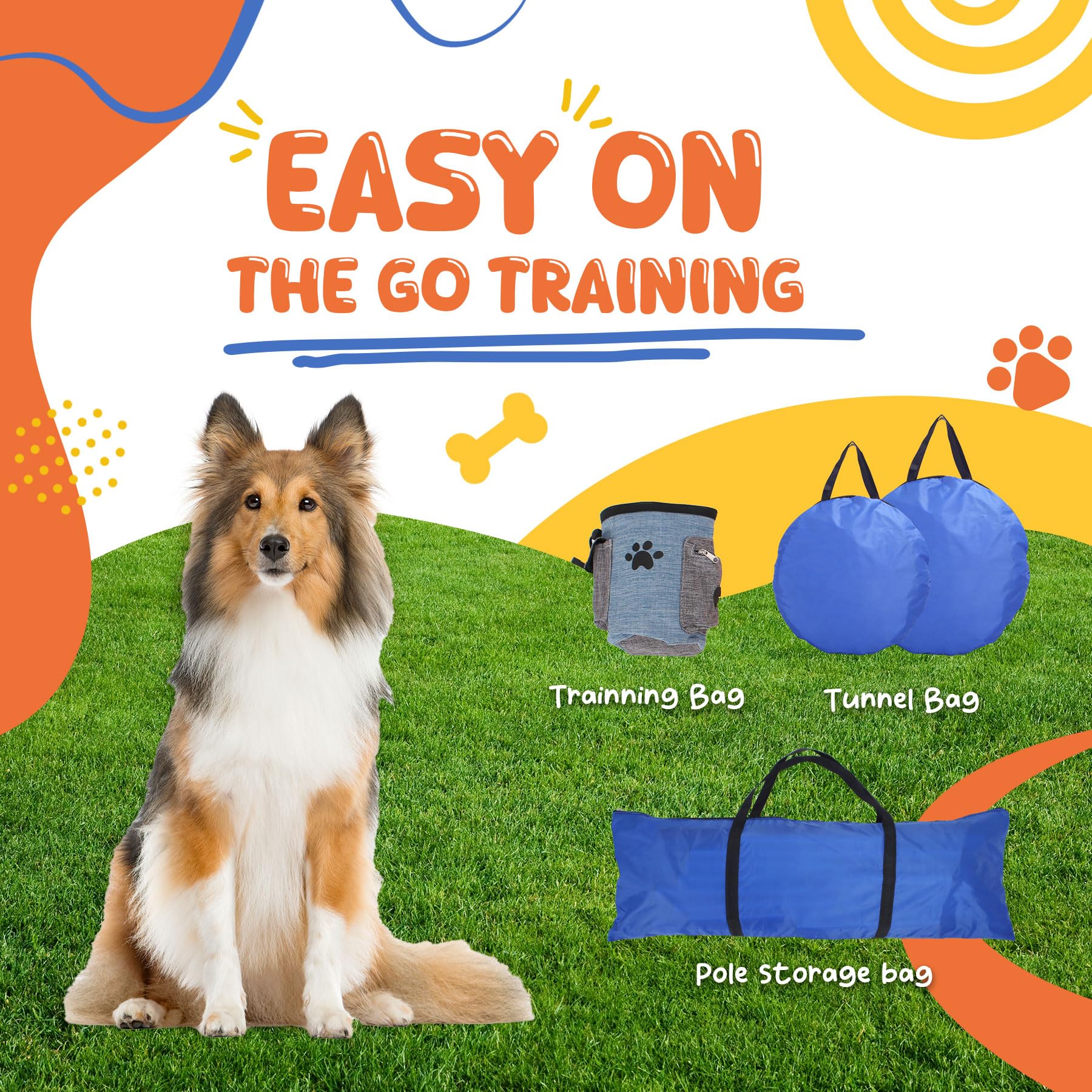 PopMoon aro de salto para perros ayuda a practicar saltos controlados con seguridad