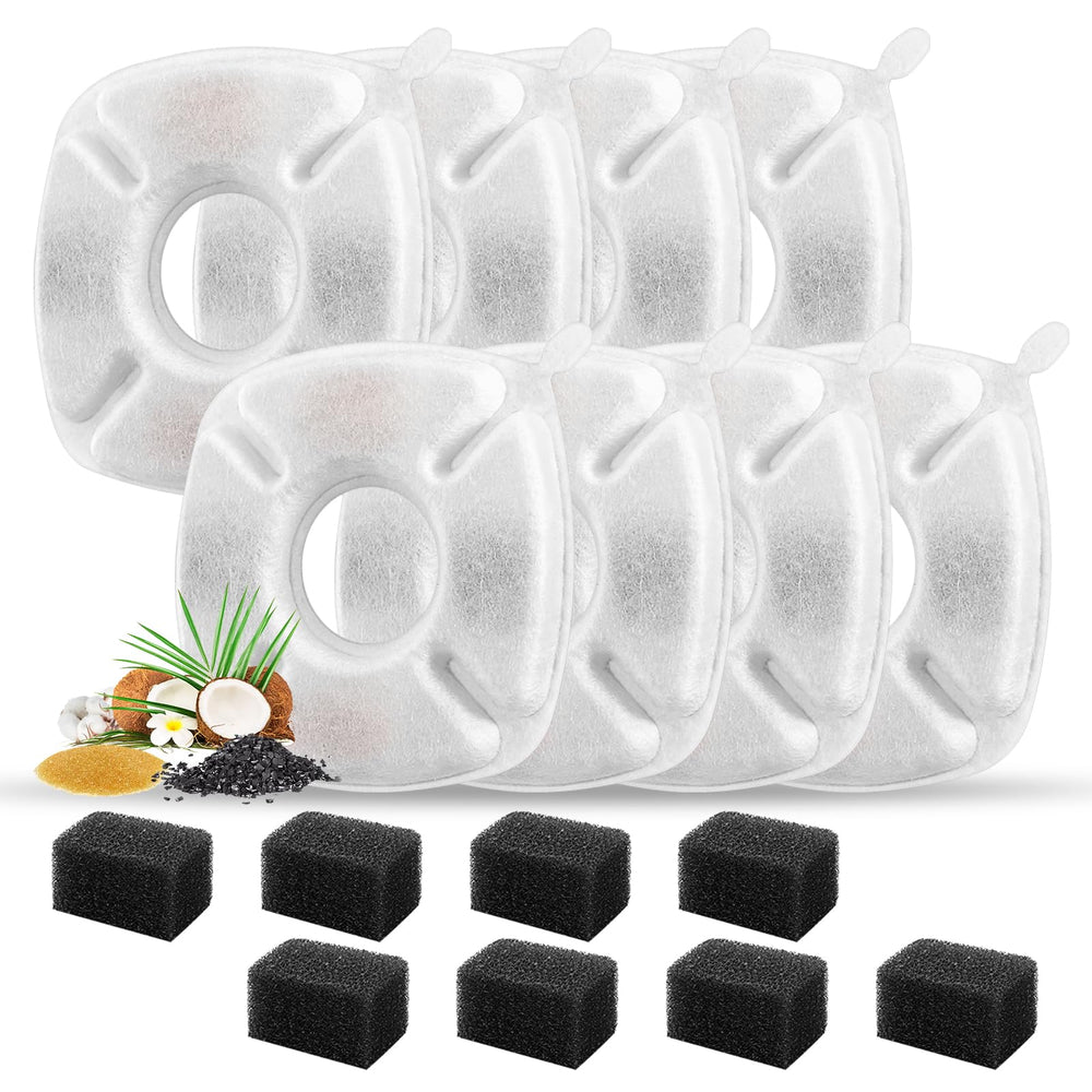 Porens filtros para fuente de gatos 95oz-28l, mejora la claridad del agua para mascotas.