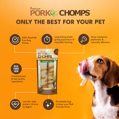 Pork Chomps digestibilidad-99-9: opción segura para masticar.