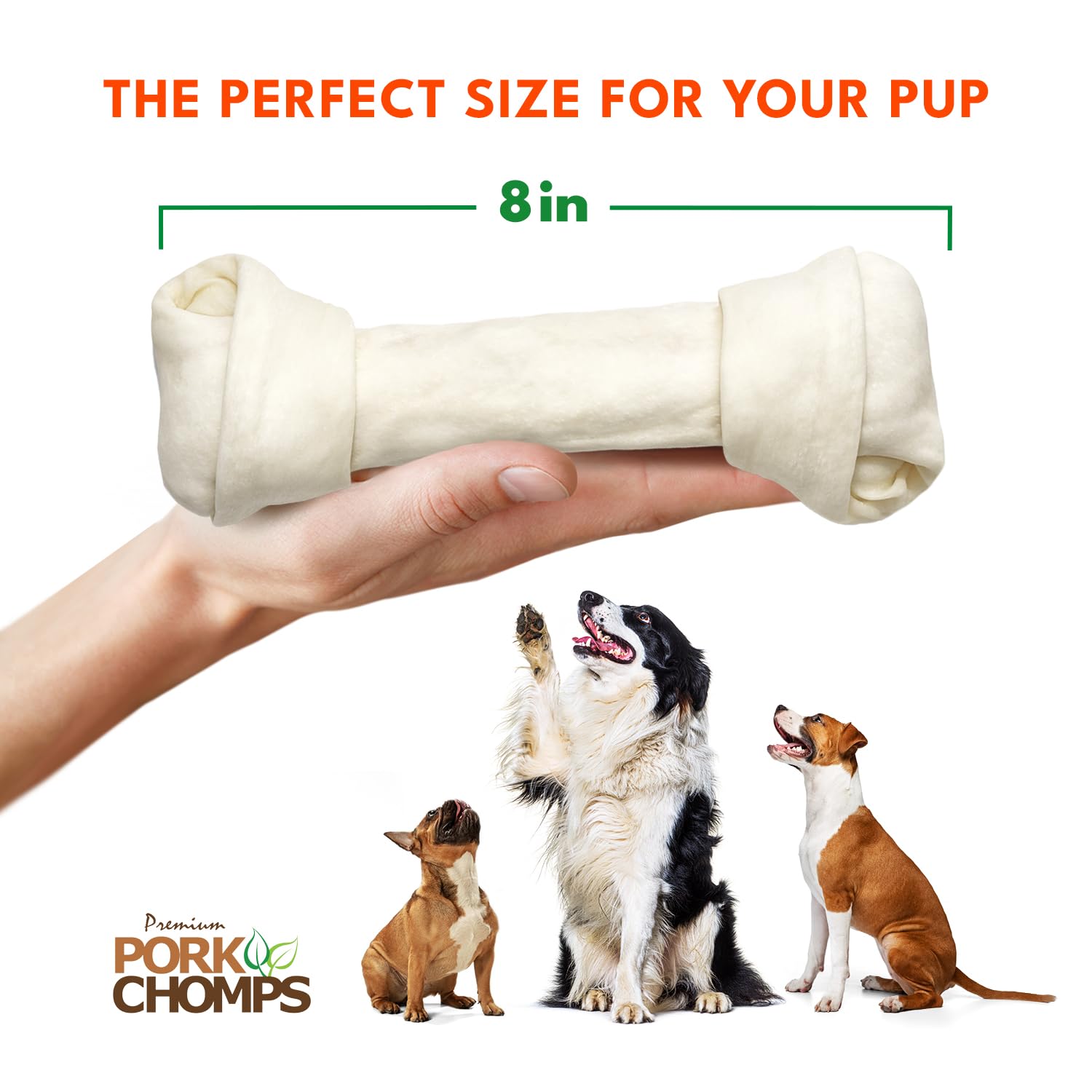 Pork Chomps digestibilidad alta facilita la experiencia de masticar