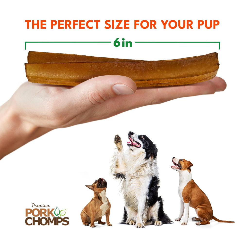 Pork Chomps empaque con cierre hermético facilita guardado y frescura.