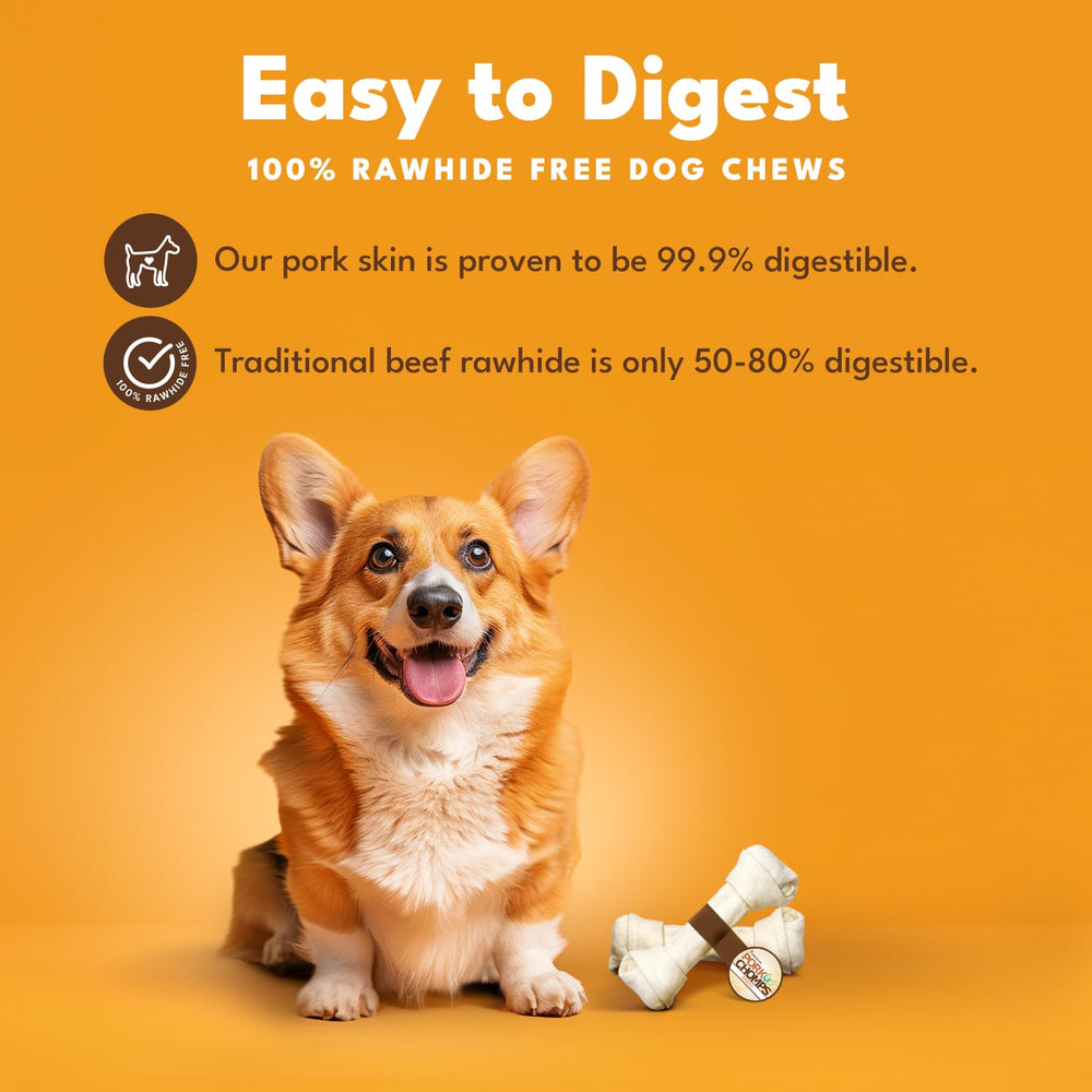Pork Chomps masticable de perfil alto para perros resistentes