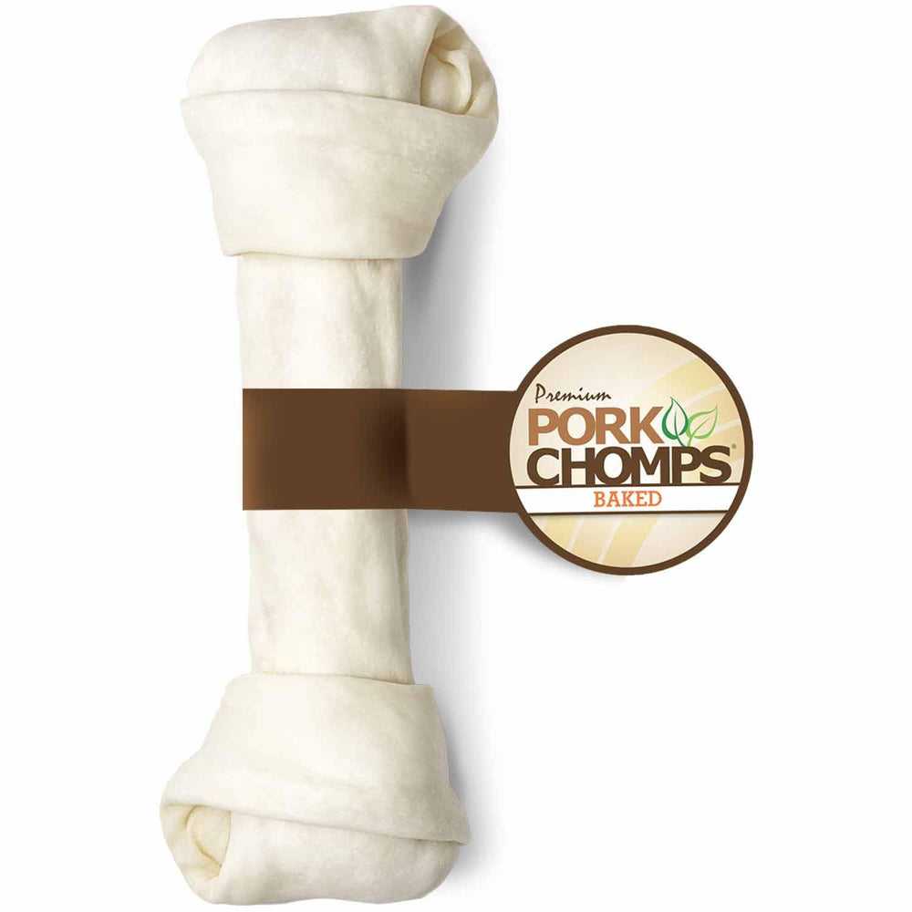 Pork Chomps nudo de piel de cerdo horneada masticable y duradero